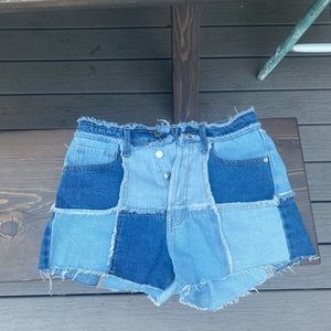 wild fable color block shorts!!